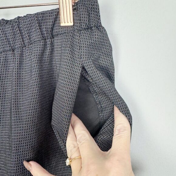 RACHEL ZOE | Drawstring Black & White Mini Plaid Print Pants Women’s Size 6 - Picture 5 of 10
